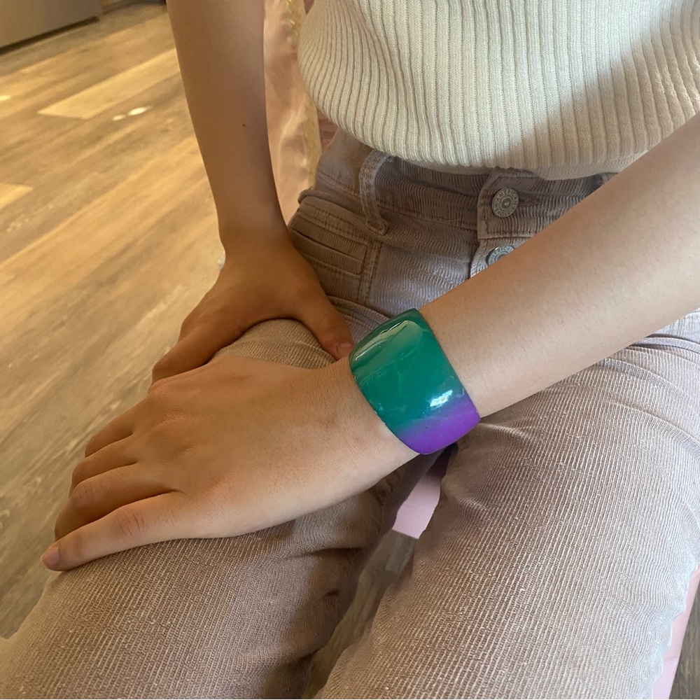 Vintage Enamel Cuff Bangle
